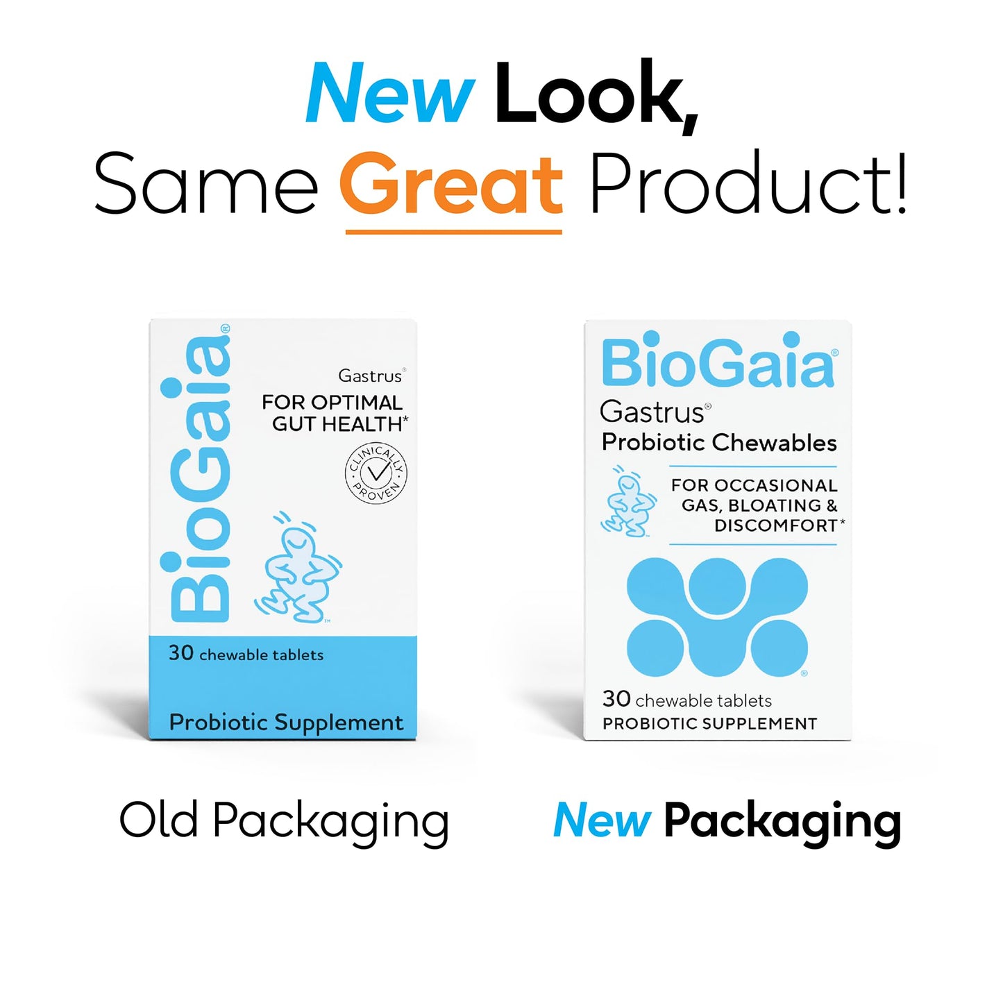 BioGaia Gastrus Gut Health Probiotic | Eases Abdominal Discomfort, Gas & Bloating | Promotes Regularity & a Healthy Gut | Contributes to a Balanced Microbiome | Backed by 30 Years of Research | 2-Pack
