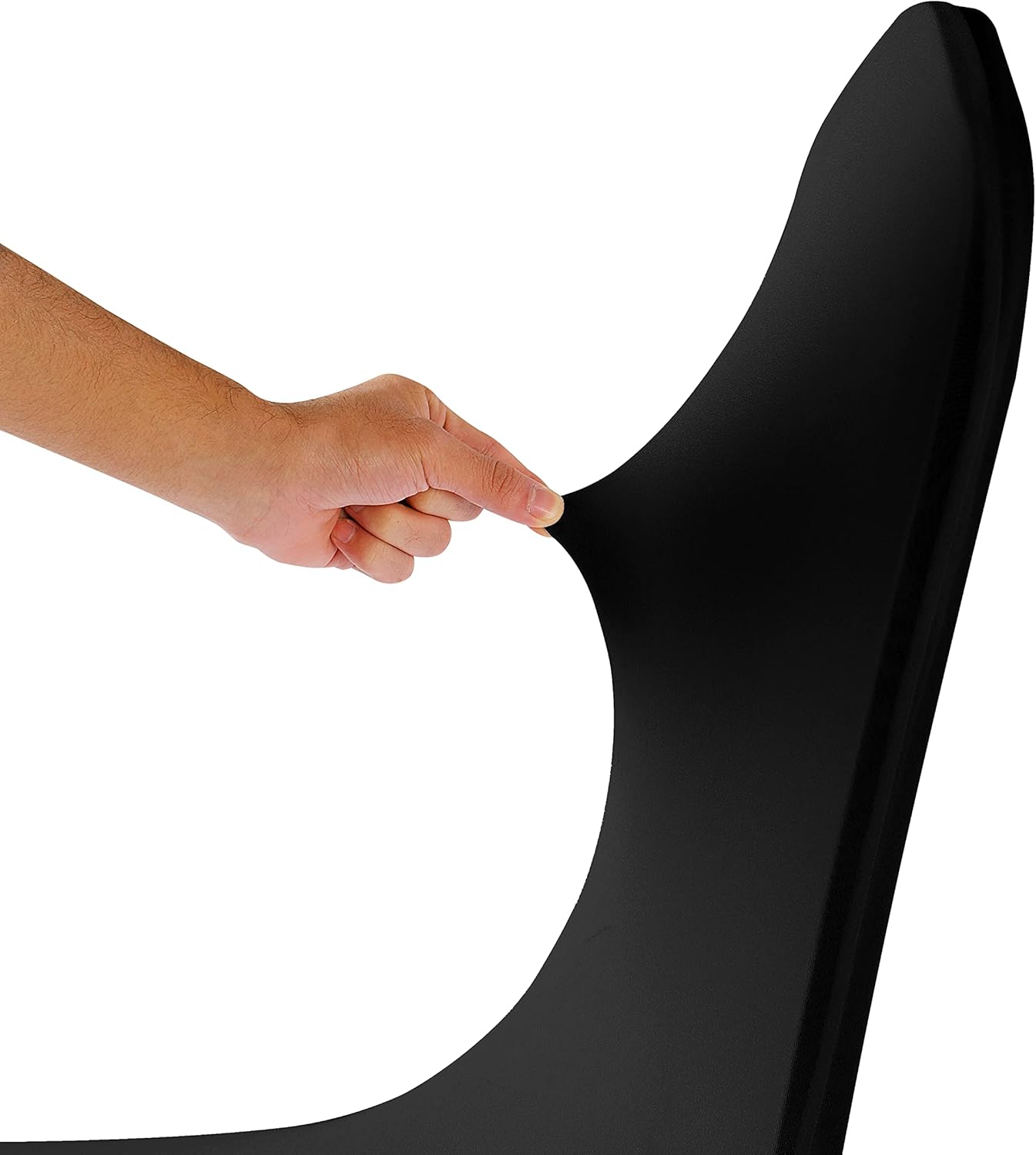 Spandex Chair Covers, 100PCS, Removable Washable Protector for Living Room, Party, Banquet, Wedding, Hotel (Black)