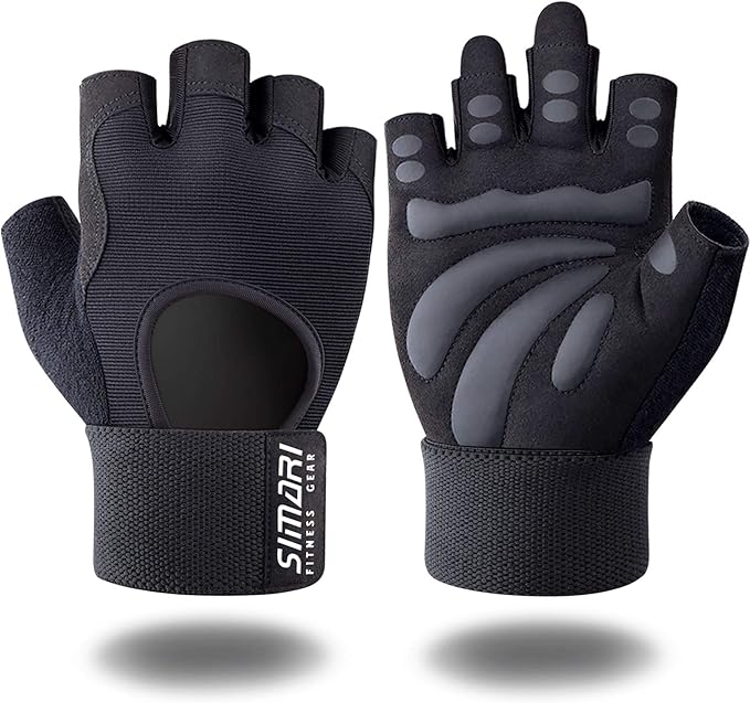 SIMARI Breathable Workout Gloves for Men and Women, Padded Weight Lifting Gloves with Great Grip, Full Palm Protection for...