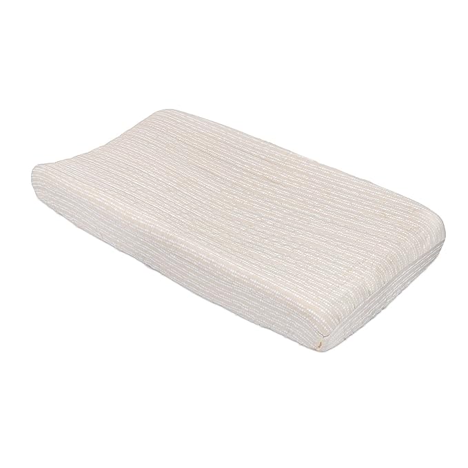 Crane Baby Changing Pad Cover, 100% Cotton Sateen Exterior Change Pad Cover, Neutral Dot, 16" x 32", Fitted Changing Pad Covers, Changing Table Pad Cover for Nursery, Baby Registry or Shower Gift