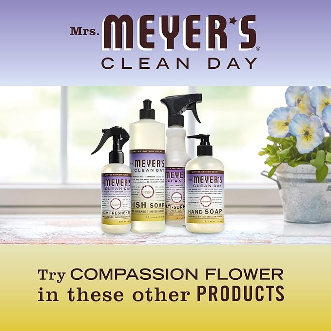 MRS. MEYER'S CLEAN DAY All-Purpose Cleaner Spray, Compassion Flower, 16 fl. oz (Pack of 3)