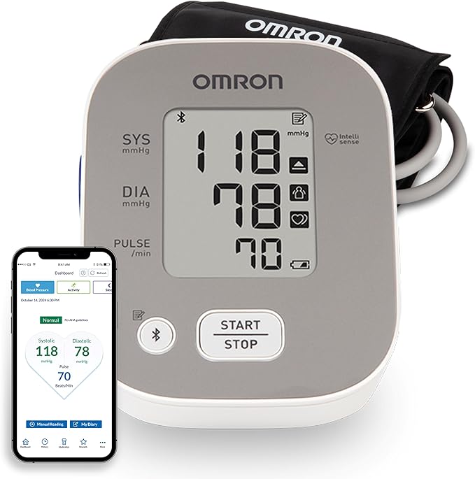 OMRON Bronze Blood Pressure Monitor for Home Use & Upper Arm Blood Pressure Cuff - #1 Doctor & Pharmacist Recommended Bran...