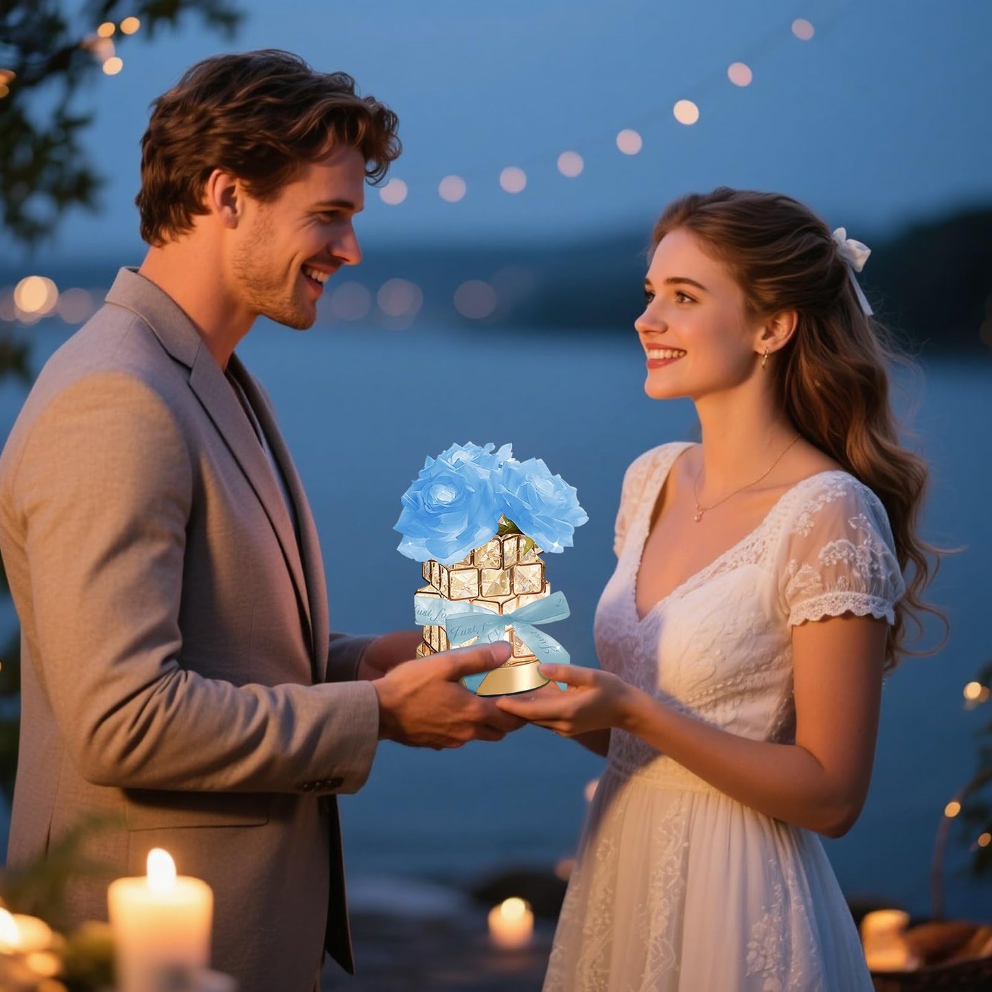 Onxe Romantic Rose Gifts For Girlfriend Wife Her Rechargeable Cordless Touch Crystal Table Lamp 3-Colour Infinitely Dimming Small Night Light ValentineS Day Anniversary Birthday Wedding Decor