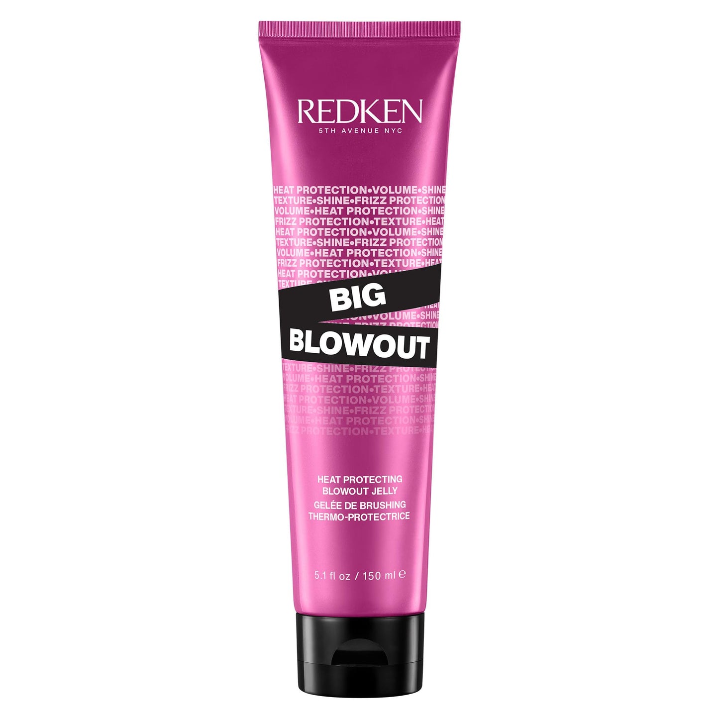 Redken Big Blowout Heat Protection Jelly Serum | Offers Shine and Texture | Frizz Control | Volume for Fine Hair | Blowdry Gel |