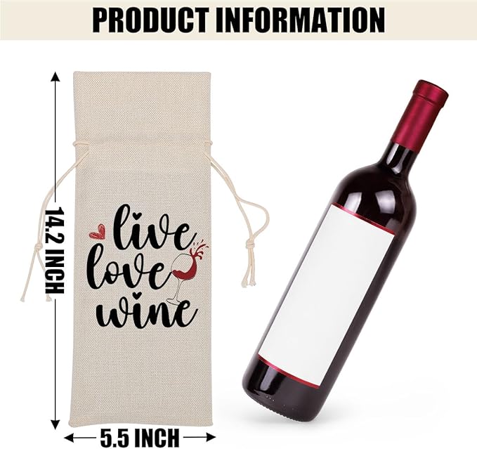 Funny Wine Quotes Wine Bag Wine Tasting Party Supplies for Wine Lovers Women Men Bride Groom Friend Her Christmas Birthday Wedding Bachelorrette Party Wine Bags