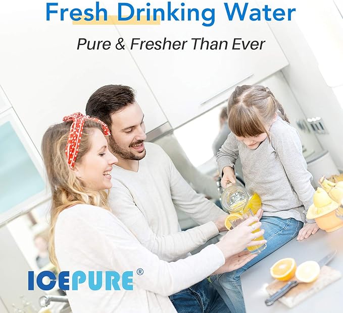ICEPURE 10"X4.5",1 Microns Whole House Sediment Activated Carbon Water Filter Compatible with Dupont WFHDC8001,EP Series,EPM Series,CB-BB-10, GE FXHTC, GXWH40L, GXWH35F, GNWH38S, CTO10BB,1PACK