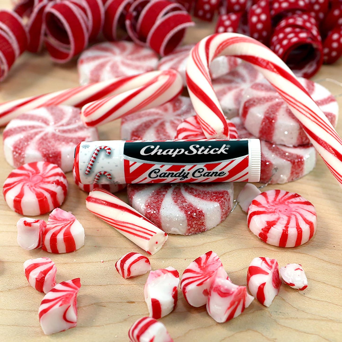 ChapStick Holiday Lets Celebrate Christmas Tree Lip Balm Gift Set for Lip Care - 0.15 Fl oz (Pack of 4)