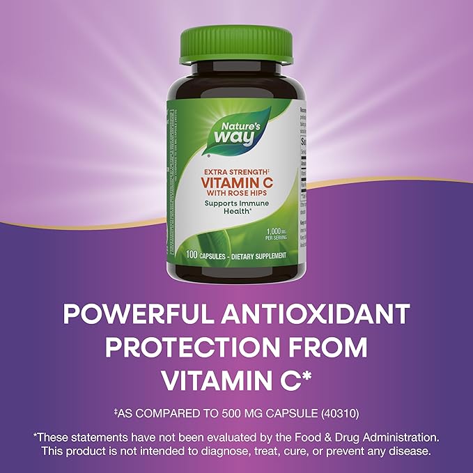 Nature's Way Vitamin C with Rose Hips Extra Strength; 1000 mg per Serving