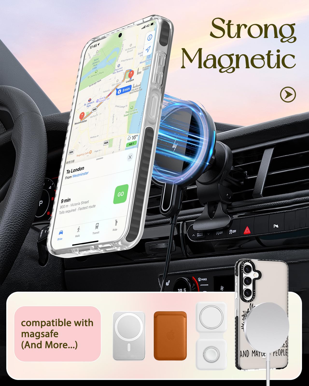 Lotadilo Cute Case For Samsung Galaxy S24 Fe For Women Girls - Funny Skull Design Compatible With Magsafe Magnetic Ring Holder K