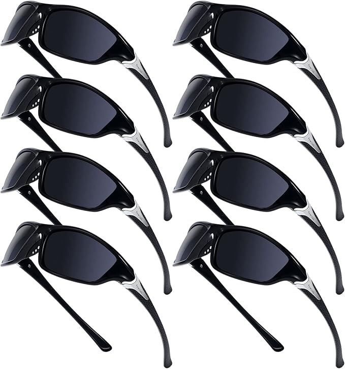 Cindeer 8 Pairs Polarized Sunglasses for Men and Women Sun Glasses with UV Protection Sport Sunglasses for Outdoor Activities