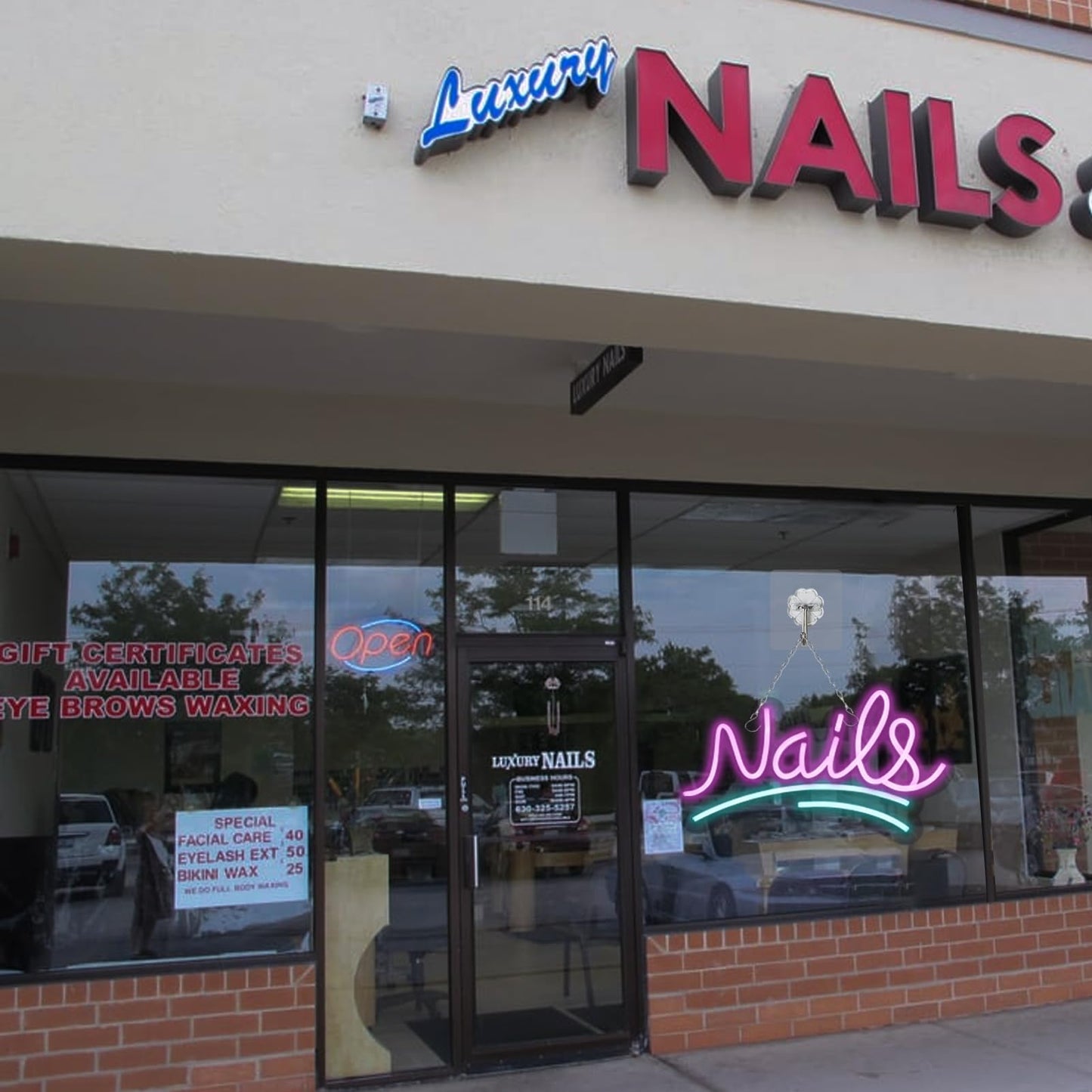 Jfllamp Nails Neon Signs For Wall Decor Neon Lights For Bedroom Led Signs Suitable For Nail Salon Office Man Cave malt-inspired Bar Pub Restaurant Christmas Birthday Party Gift For Lover (Nails)