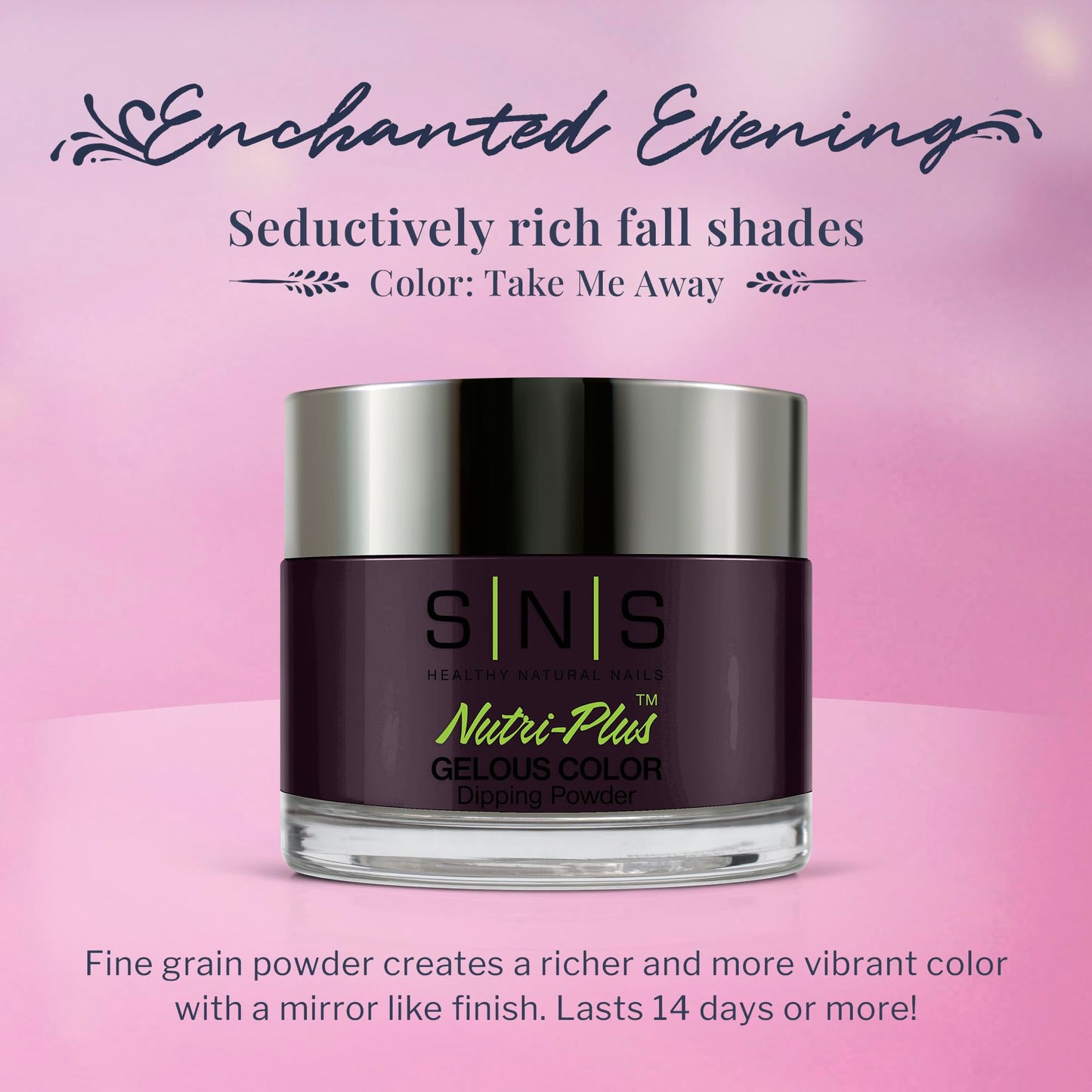 SNS Nail Dip Powder, Gelous Color Dipping Powder - Take Me Away (Brown), EE10 - Long-Lasting Acrylic Nail Color & Polish Lasts 1