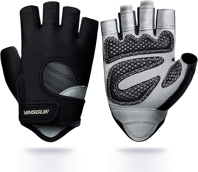 VINSGUIR Workout Gloves for Men and Women, Weight Lifting Gloves with Excellent Grip, Lightweight Gym Gloves for Weightlif...