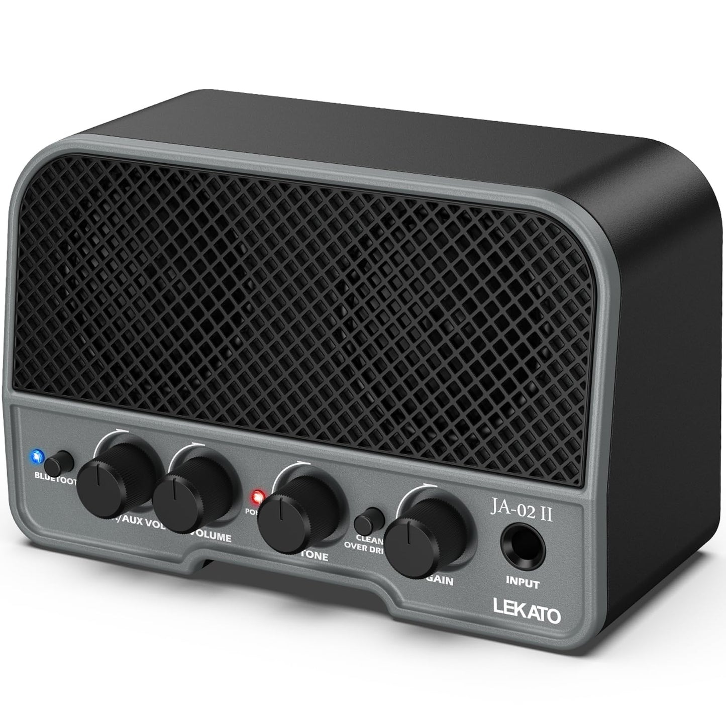 LEKATO Mini Guitar Amp Rechargeable Electric Guitar Amplifer 5W, Clean/Overdrive Channels,Portable Small Amp for Guitarist Pract