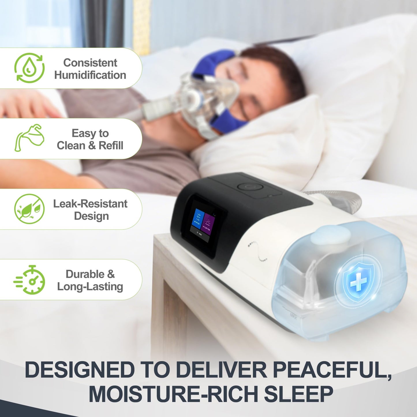 MEDICOLOR Upgraded Water Chamber for AirSense 11, Replacement Water Tub for S11 Series, Easy to Refill & Clean, Reliable CPAP S11 Humidifier Container Supplies