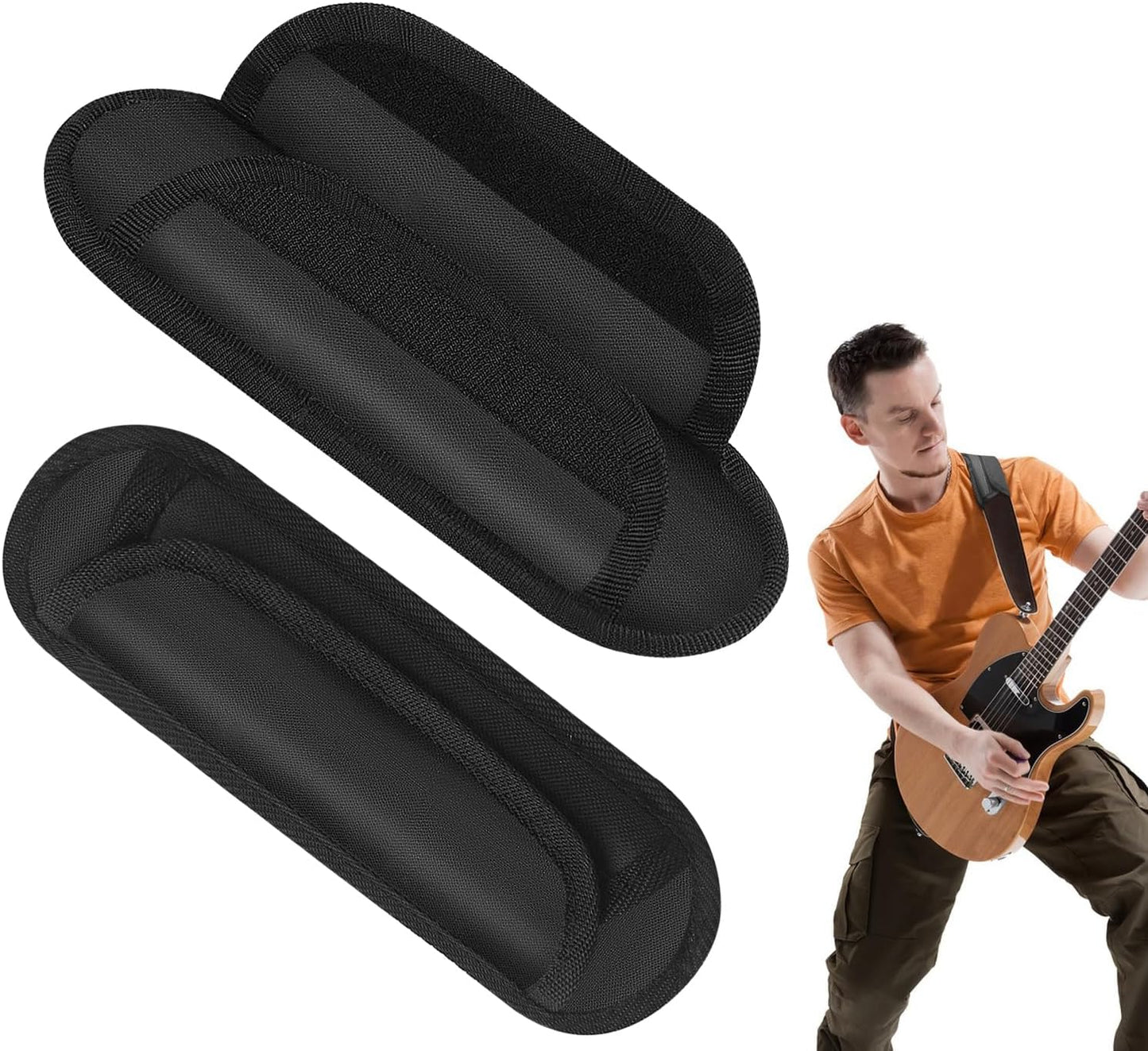 Shoulder Strap Pad Universal Shoulder Relief Pad Black Decompression Air Cushions, Guitar, Safety Belt, Camera
