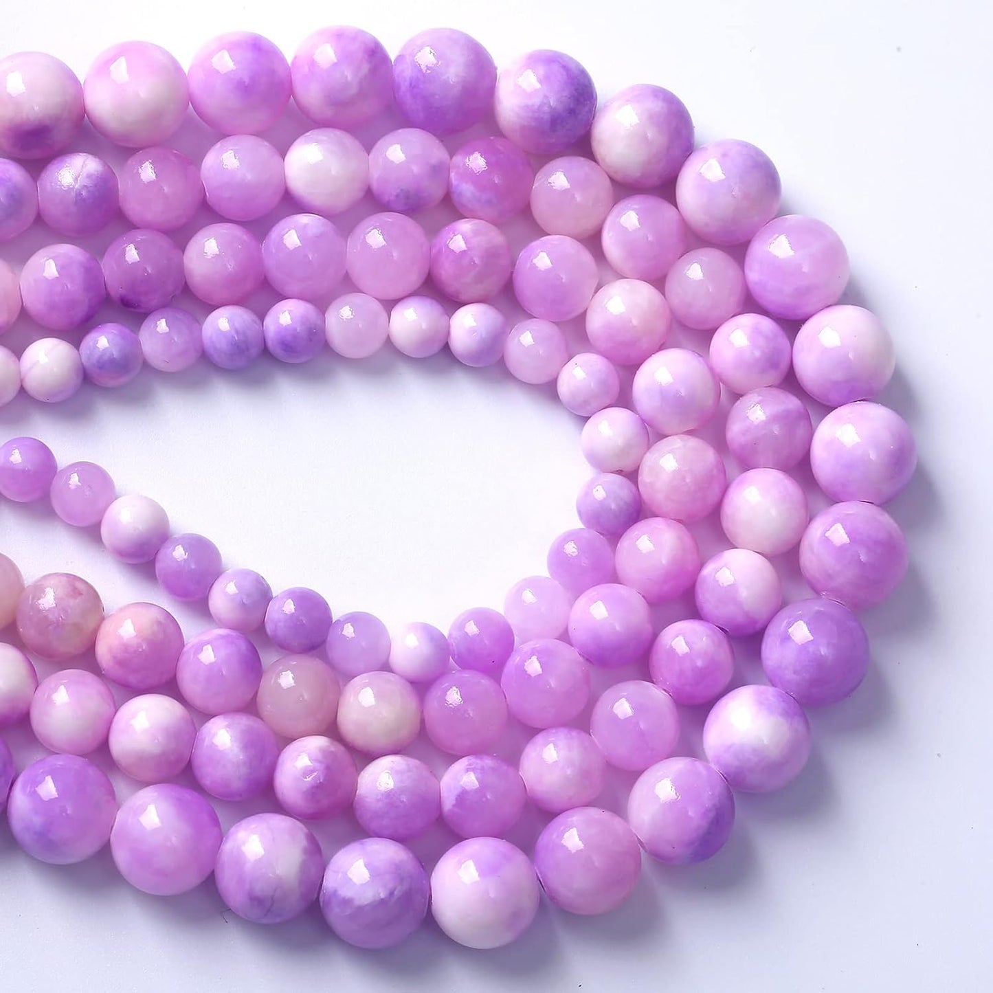 45pcs 8mm Natural Pink Starry Galaxy Persian Jade Gemstone Beads Round Loose Spacer Beads for Jewelry Making DIY Bracelets Necklaces 15" (Pink Starry Persian Jade, 8mm)