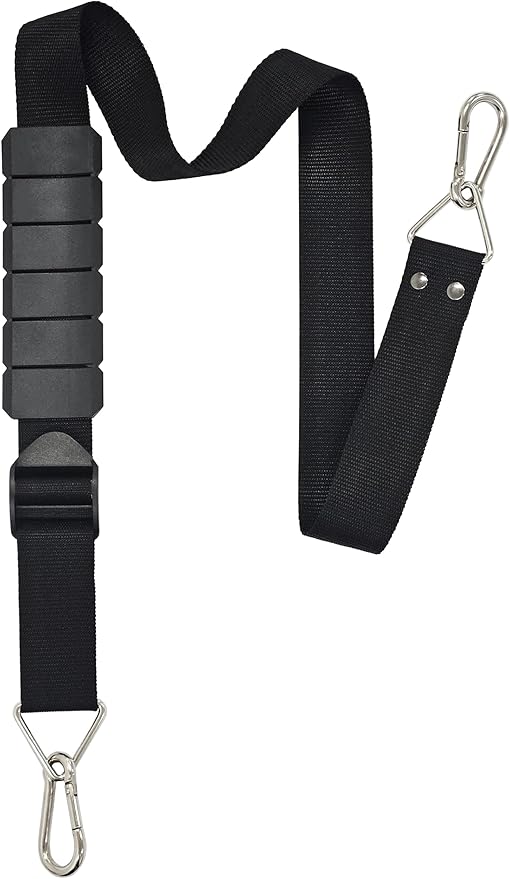 Heavy Duty Shoulder Strap, Supports Weight up to 100 lbs, Adjustable 48" to 74", Multi-Purpose Shoulder Belt with Metal Ca...