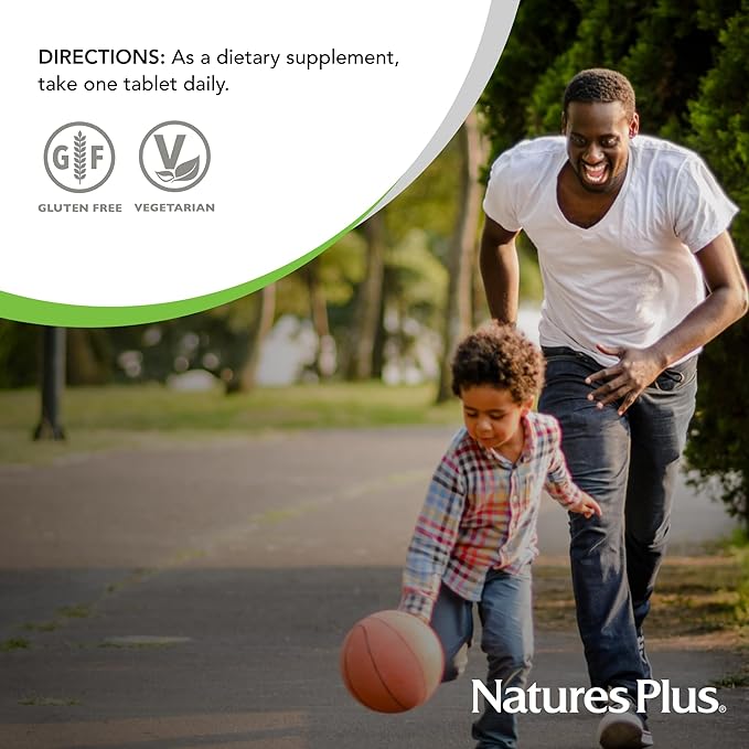NaturesPlus Cal/Mag - 180 Vegetarian Tablets - 500 mg Calcium, 250 mg Magnesium - Supports Energy Production & Overall Well-Being - 180 Servings