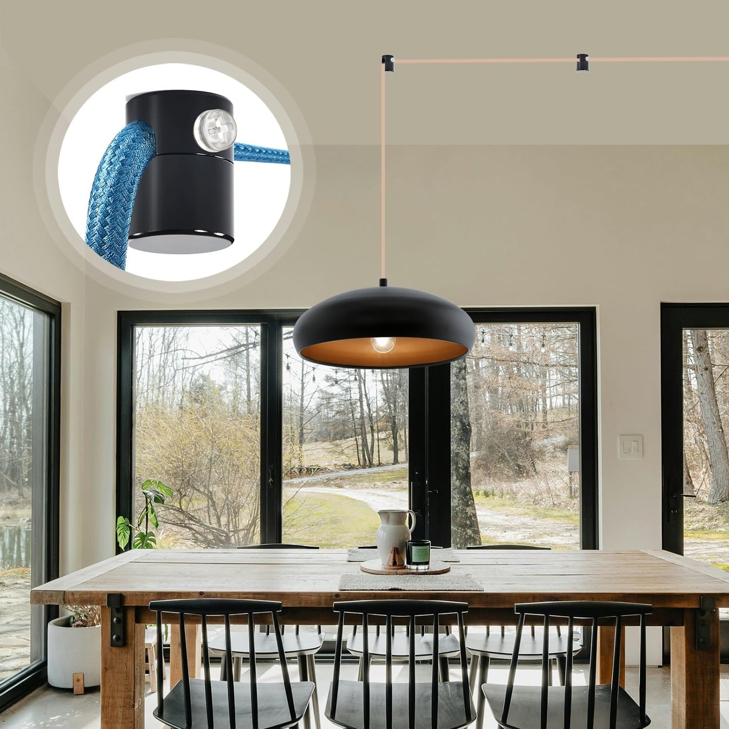 Adcssynd 3 Pack Upgraded Ceiling Hooks  Aluminum Adjustable Ceiling Hooks For Hanging Lights  Black Swag Hook Heavy Duty  Swag Hook For Hanging Light  Lighting Fixture - Easy To Use And Install