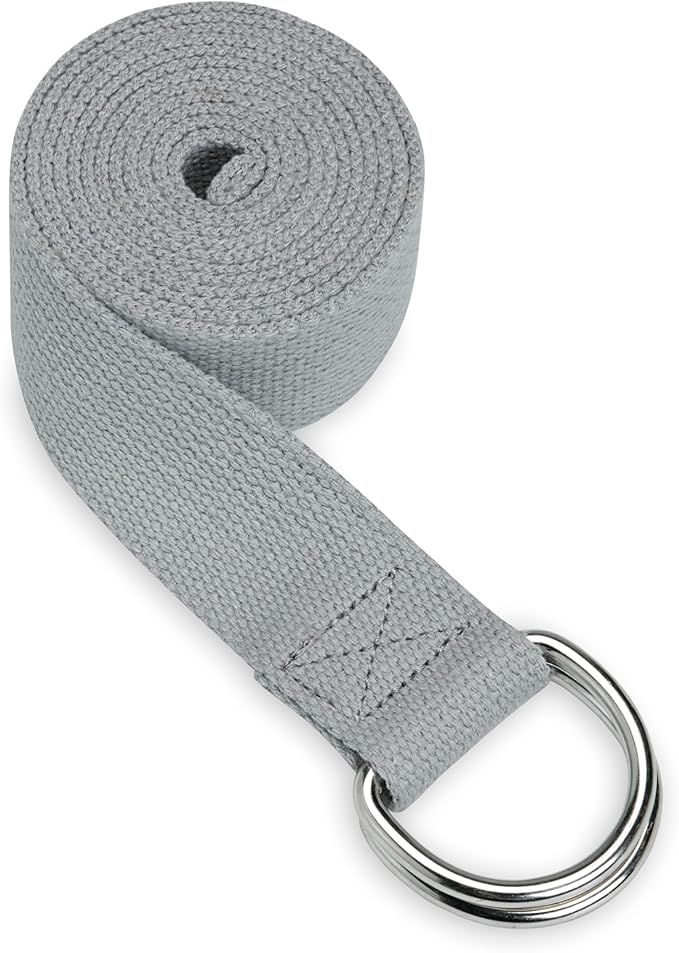 Gaiam Yoga Strap Premium Athletic Stretch Band with Adjustable Metal D-Ring Buckle Loop | Exercise & Fitness Stretching fo...