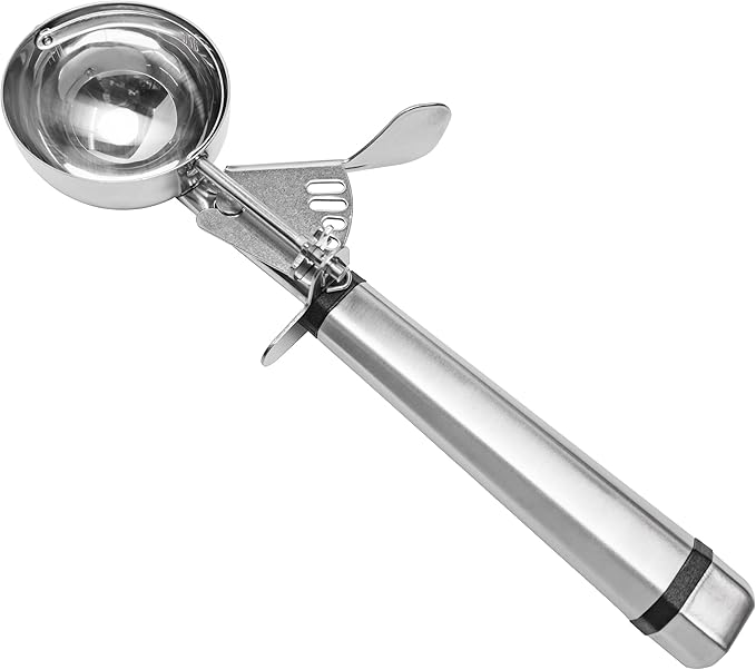 Fat Daddio's SCTP-16 Stainless Steel Cookie Portioning Scoop, No. 16, 1/3 cup