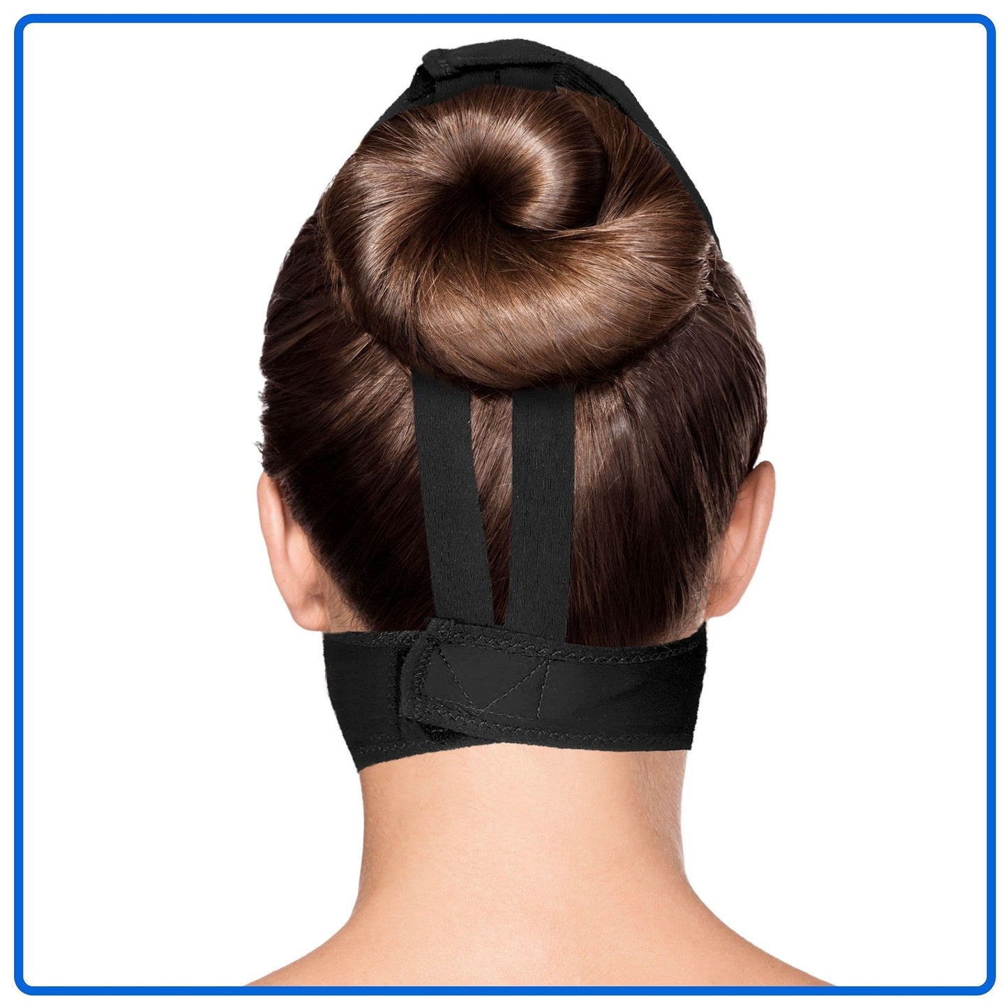 Post Surgical Chin Strap Bandage for Women - Neck and Chin Compression Garment Wrap - Face Slimmer, Jowl Tightening (S)