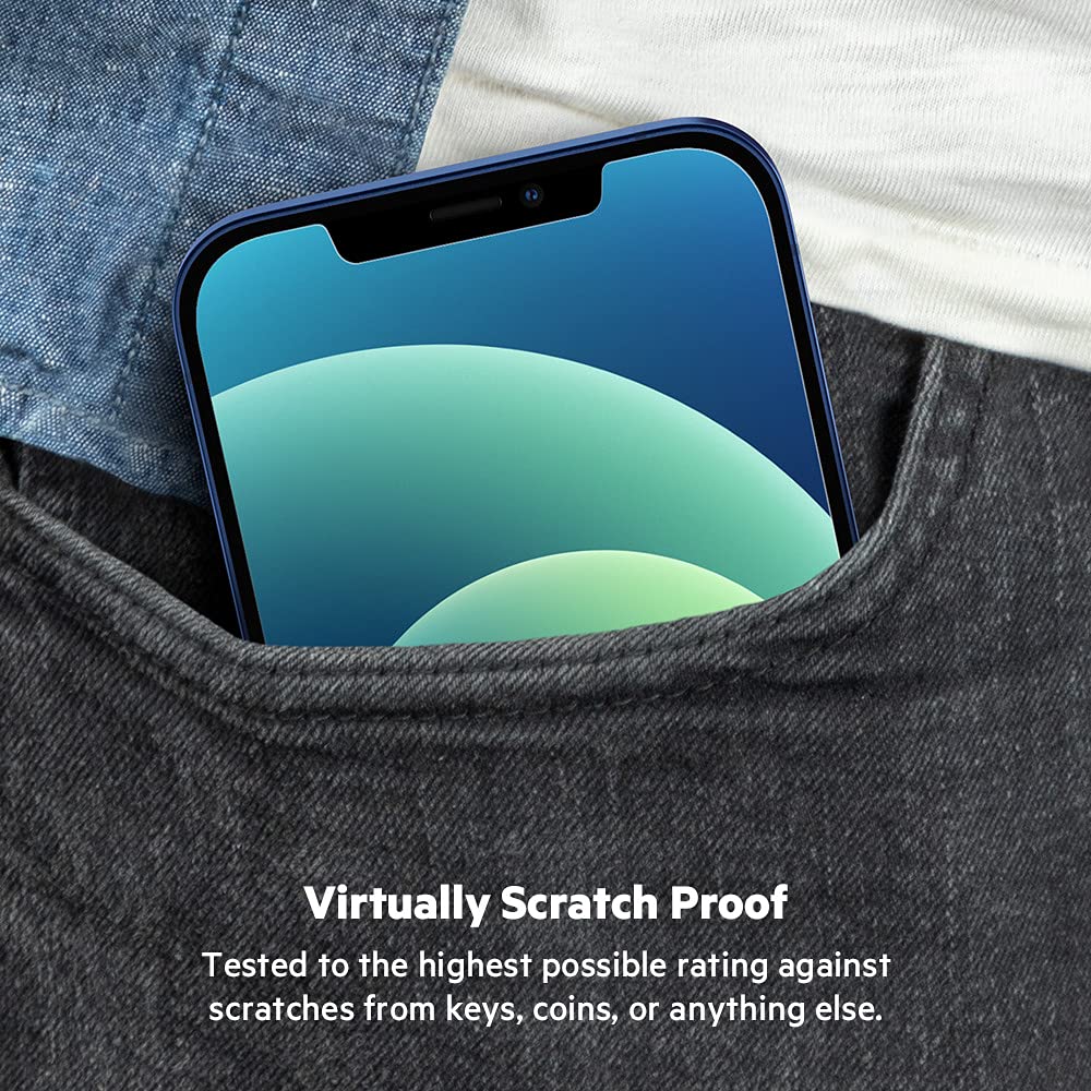 Belkin Iphone 12 Pro/Iphone 12 Screen Protector Temperedglass Privacy Antimicrobial-Treated, Clear (Ova029Zz)