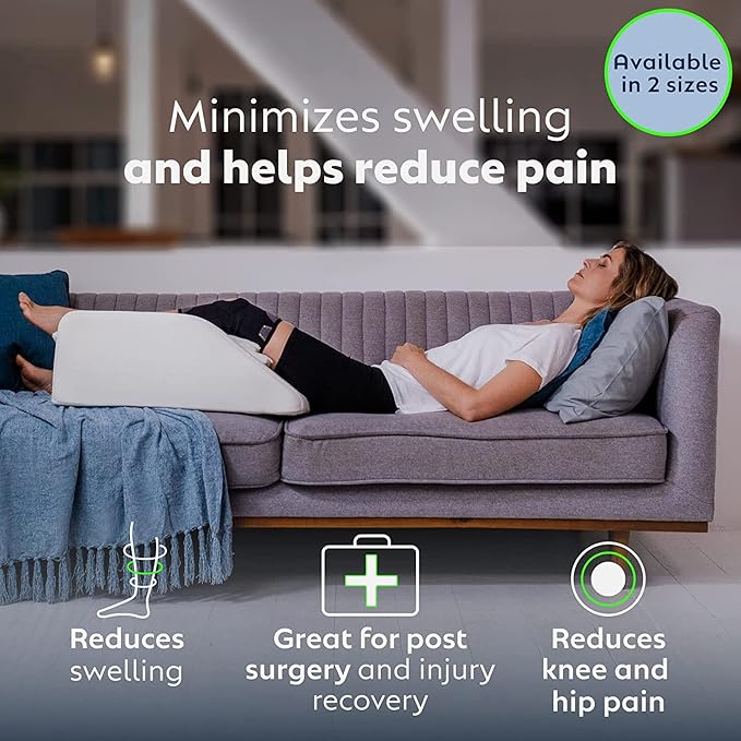 Adjustable Leg, Knee, Ankle Support and Elevation Pillow | Surgery | Injury | Rest | (Short)