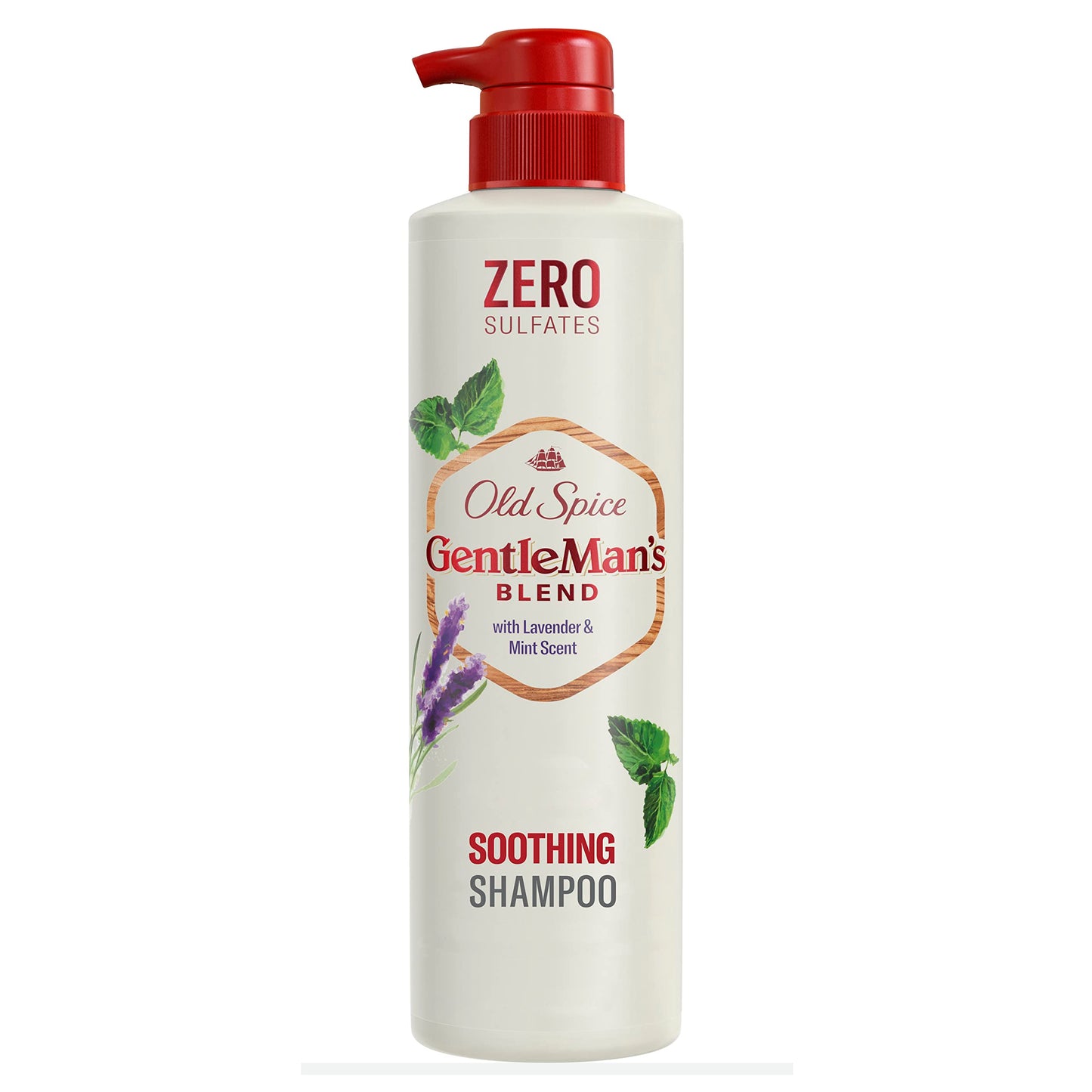 Old Spice Caseeto Gentlemans Blend Soothing Men's Shampoo with Lavender & Mint Scent, 14.8oz 440mL Red,White,Green 1