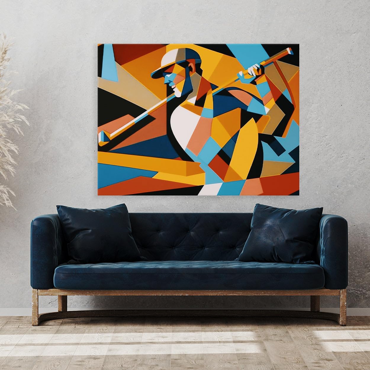 Sense Canvas Golf Modern Golfer 21 Canvas Art - Home Decor Wall Art Print Poster Painting X-Large 48x36 / 1.5"