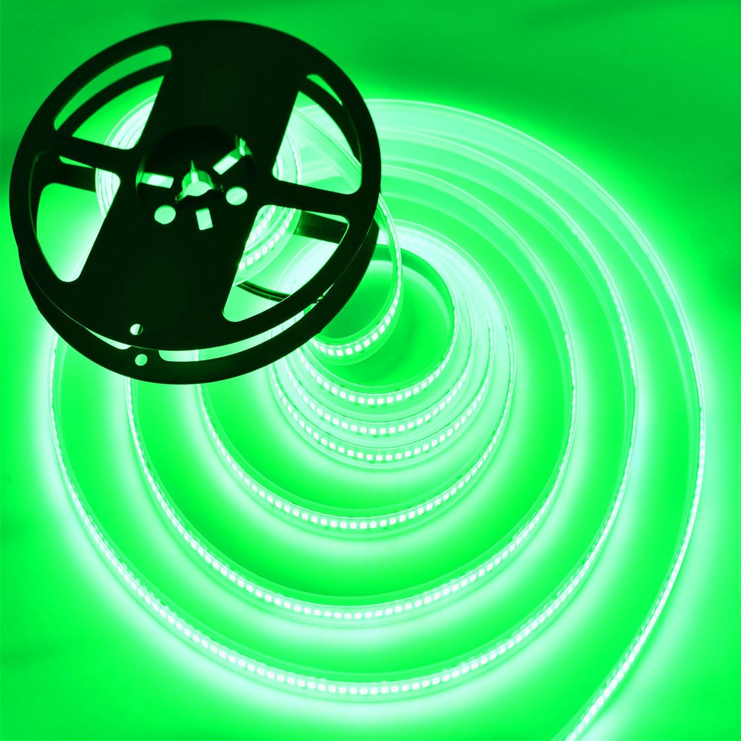 Suyooulin Led Strip Lights, 16.4Ft Smd 2835, 1200 Leds, Dc12V, Waterproof Ip67, 26000Lm Bright Green, Model