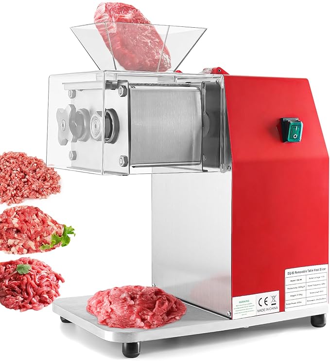 Meat Cutter Machine,850W Commercial Meat Slicer,Stainless Steel Electric Meat Slicer Machine for Home Kitchen,Restaurant,Supermarket (3.5MM)
