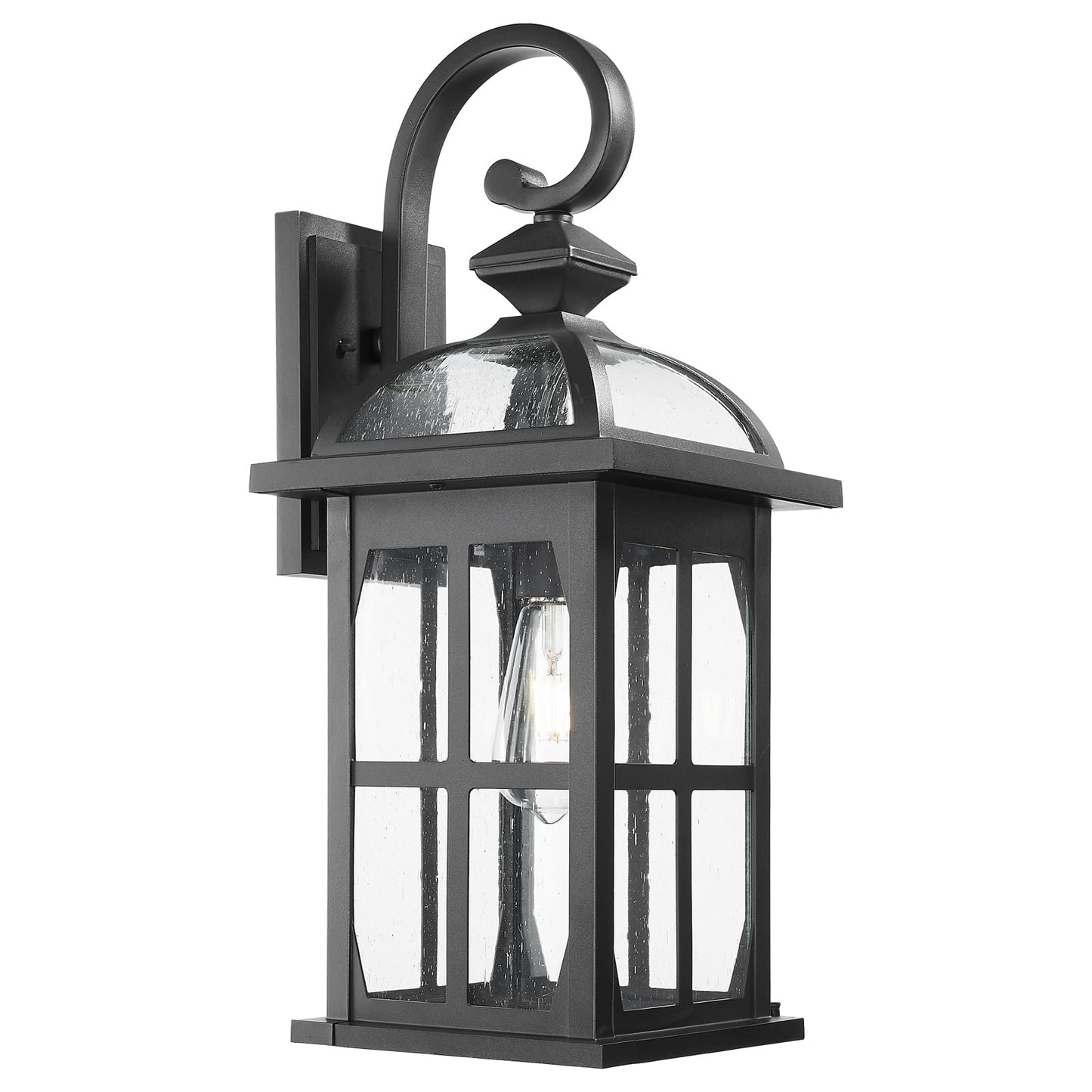 Darkaway Large Outdoor Wall Lights  22Inch Exterior Light Fixture With Seeded Glass  Aluminum Anti-Rust Outside Exterior Lights Sconces Lighting For House Porch Yard Hallway Doorway Garage
