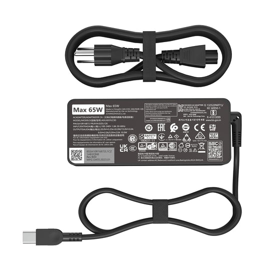 65W Usb C Type C Ac Charger Compatible With Lenovo Thinkpad T480 T480S Adlx65Ylc3D 4X20M26268 Adlx65Ylc2A Adlx65Yac2A Adlx65Ycc2