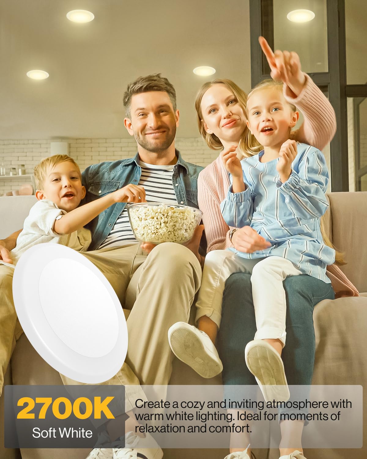 Sunco 12 Pack 5/6 Inch LED Disk Lights, Disc Lights Ceiling, LED Flush Mount Recessed Can Lighting, 1050 LM, 2700K Soft White, Dimmable, 15W=75W, Damp Rated ETL