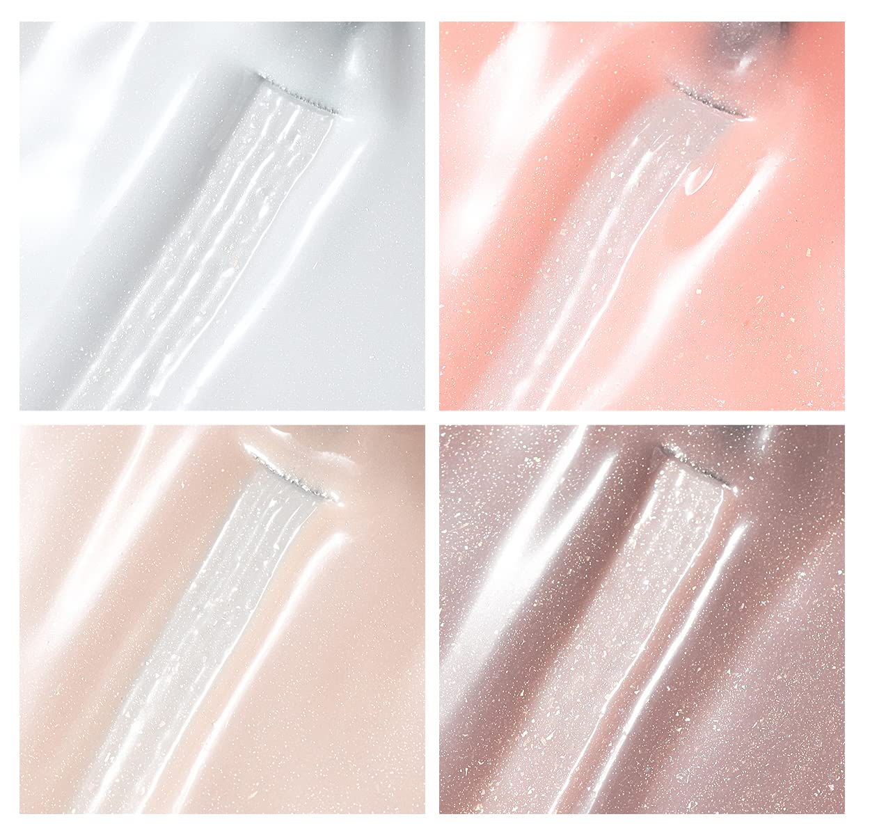AIMEILI Gel Nail Polish Soak Off U V Glitter Hema Free Gel Polish for Nail Art DIY at Home Gift Set Of 4pcs X 10ml - Kit Set 29