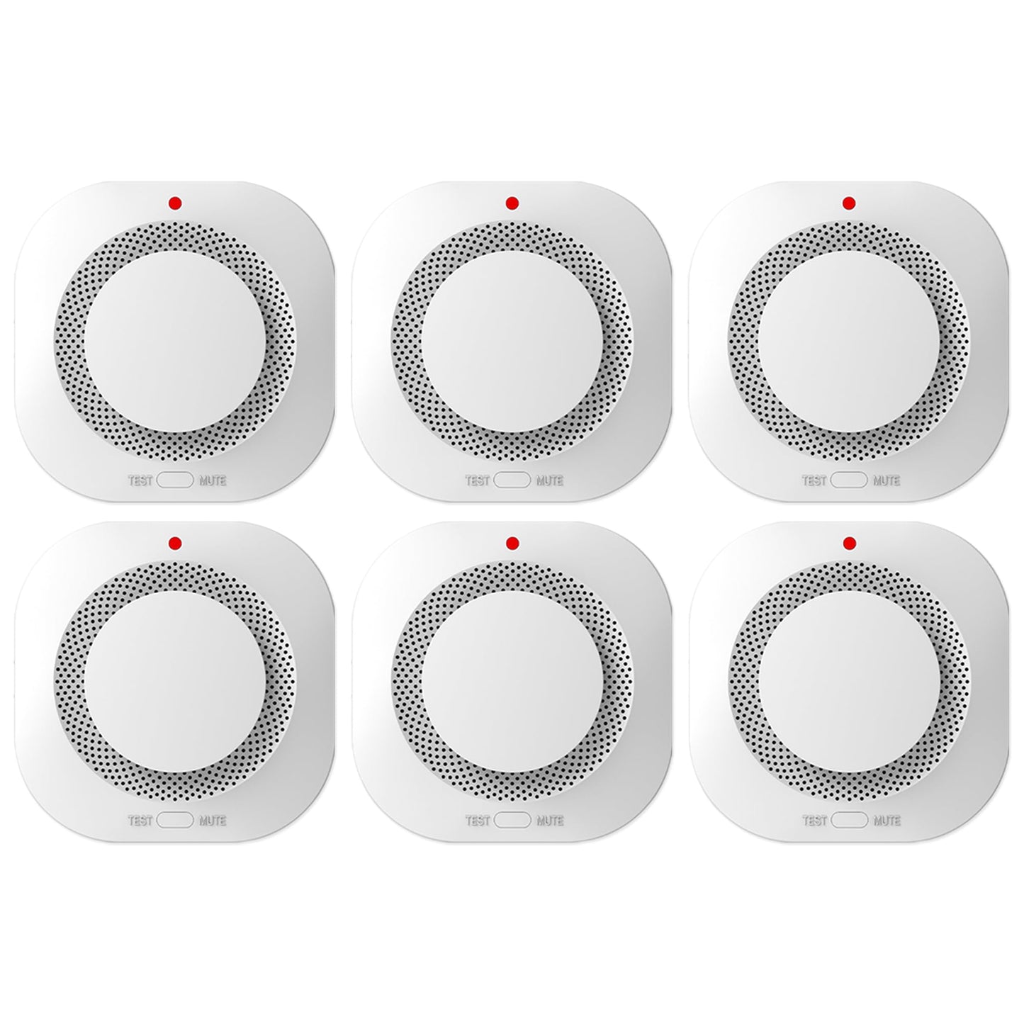 Photoelectric Smoke Detector Fire Alarm, Battery Operated, Smoke Alarm with Test Button & Low Battery Signal, LED Warning Light, 85-Decibel Alarm Sound, Easy Installation for Living Rooms and Bedrooms