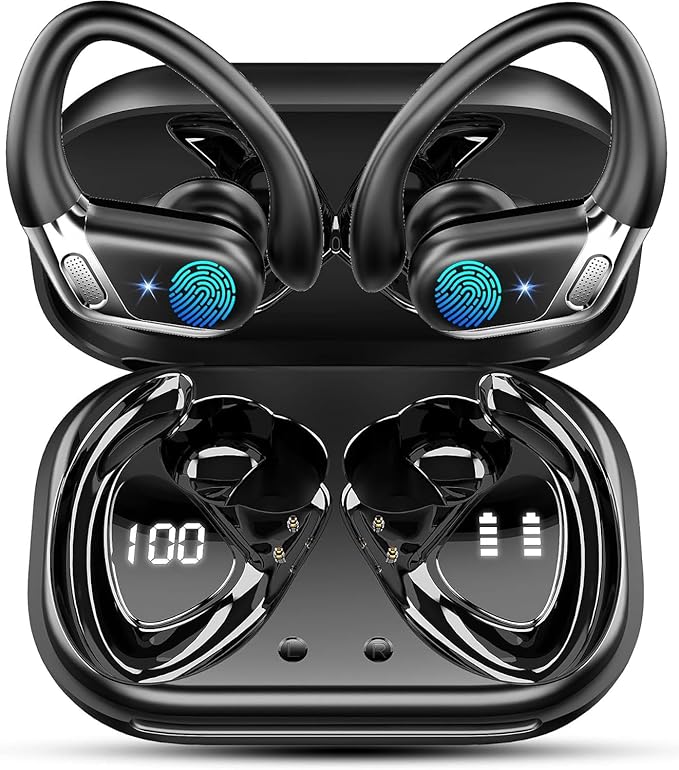 Ear buds Wireless Earbuds, Bluetooth 5.4 headphones Sport 2026 Noise Cancelling, Running Headphones 50 Hrs, Over Ear Earbu...