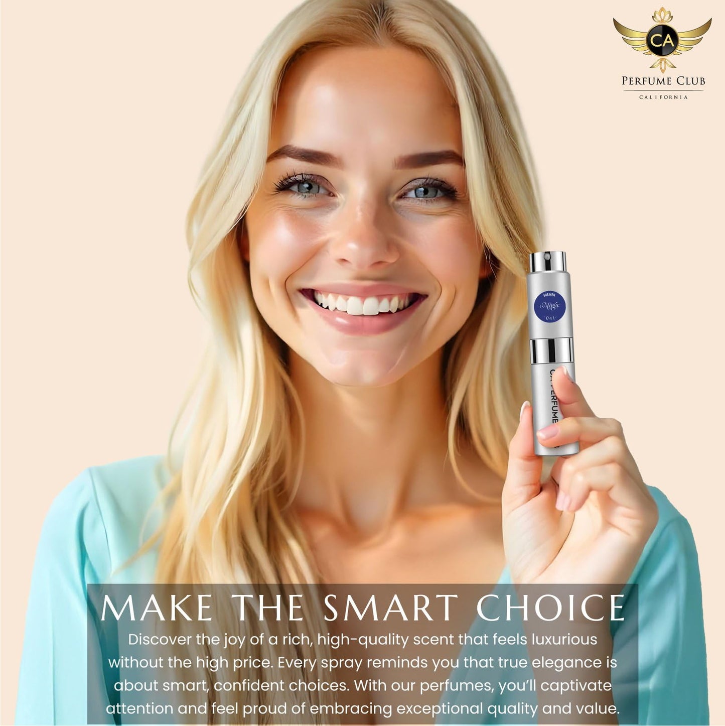 CA Perfume Impression of Eau Rose for Women Floral Fruity Scent Long Lasting Perfumes for Women Eau De Parfum Travel Size Refillable Atomizer Spray 0.27 Fl Oz 8ml