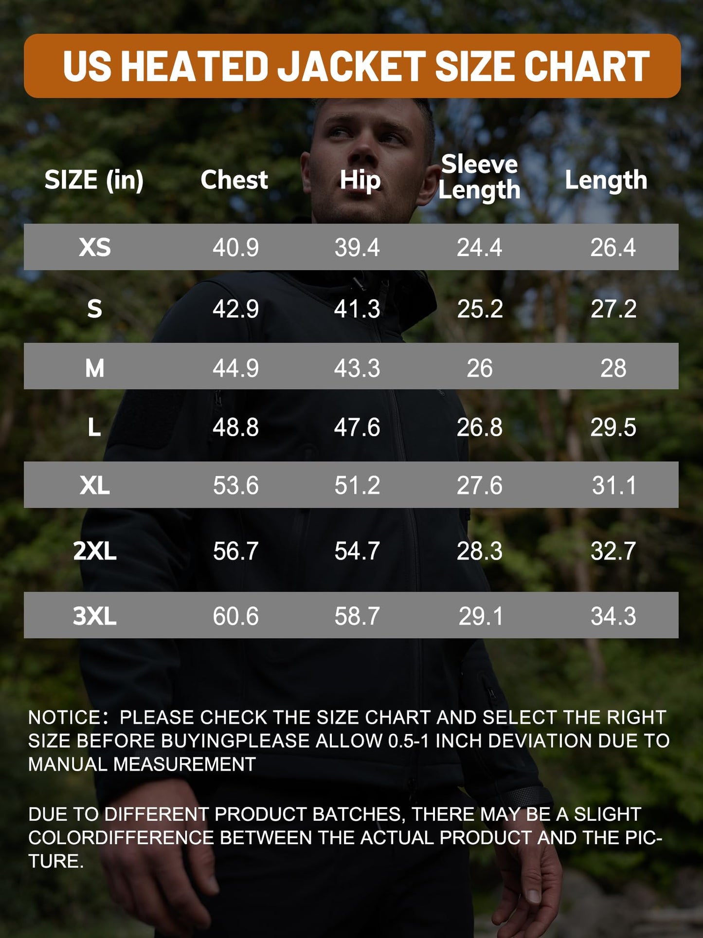 ANTARCTICA GEAR Men's Heated Jacket Winter Soft Shell Heating Hooded Coat with 12V 15000mAh Battery Pack, Water-Resistant Cold Weather Outerwear
