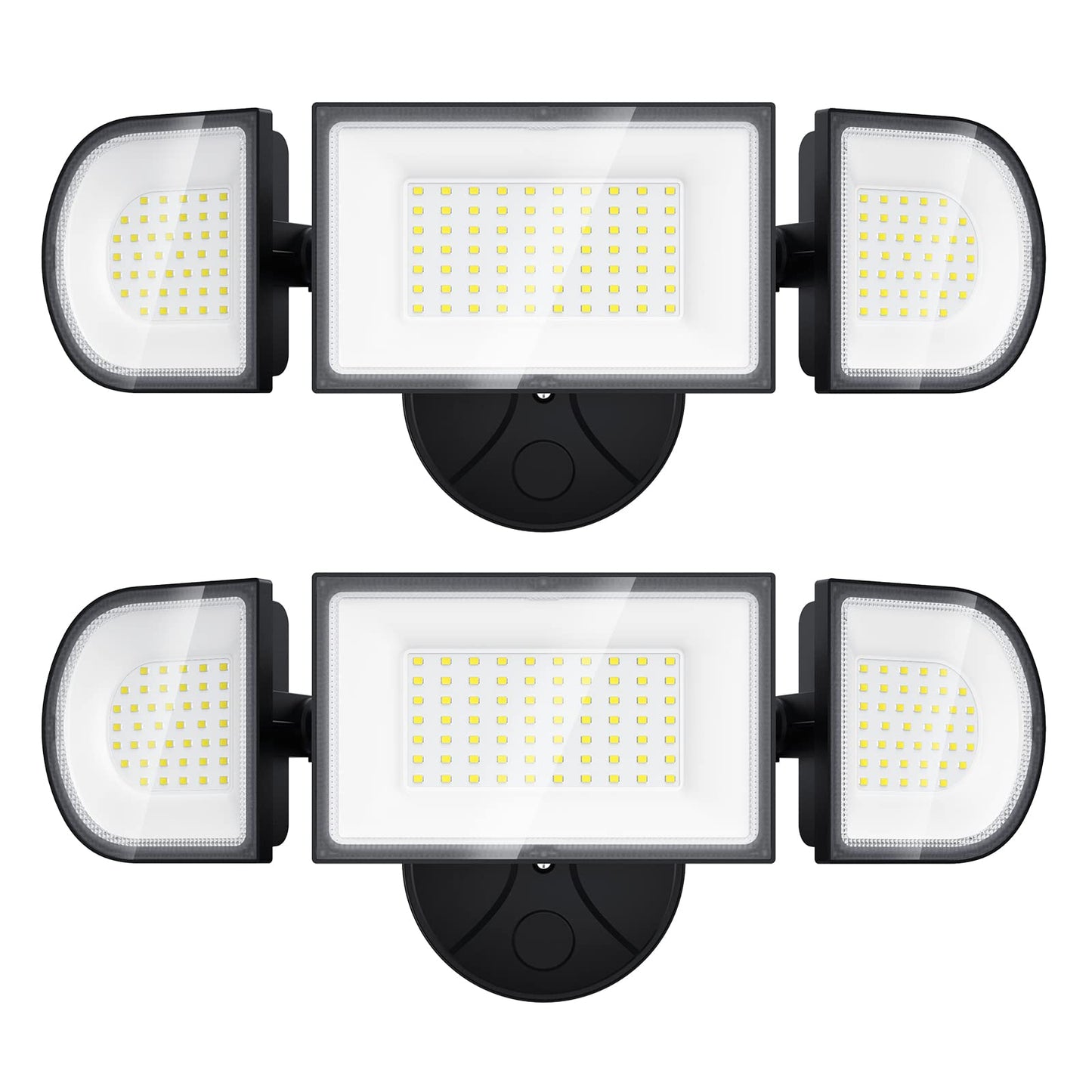 iMaihom 100W LED Flood Light, 9000LM, IP65 Waterproof, 3 Adjustable Heads, 6500K Daylight White, Black, Model BDD100-3,