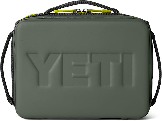 YETI Daytrip 5L Insulated Soft Cooler Lunch Box, Camp Green/Firefly Yellow