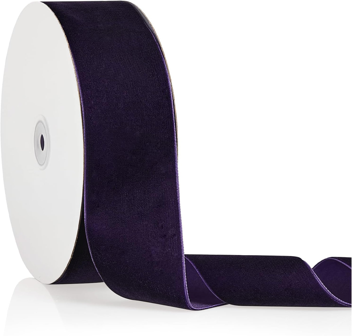 2" X 20 Yards Purple Velvet Ribbon for Christmas Tree Wreath Decoration Handmade Crafts Ornaments Gift Wrapping & Bow Making