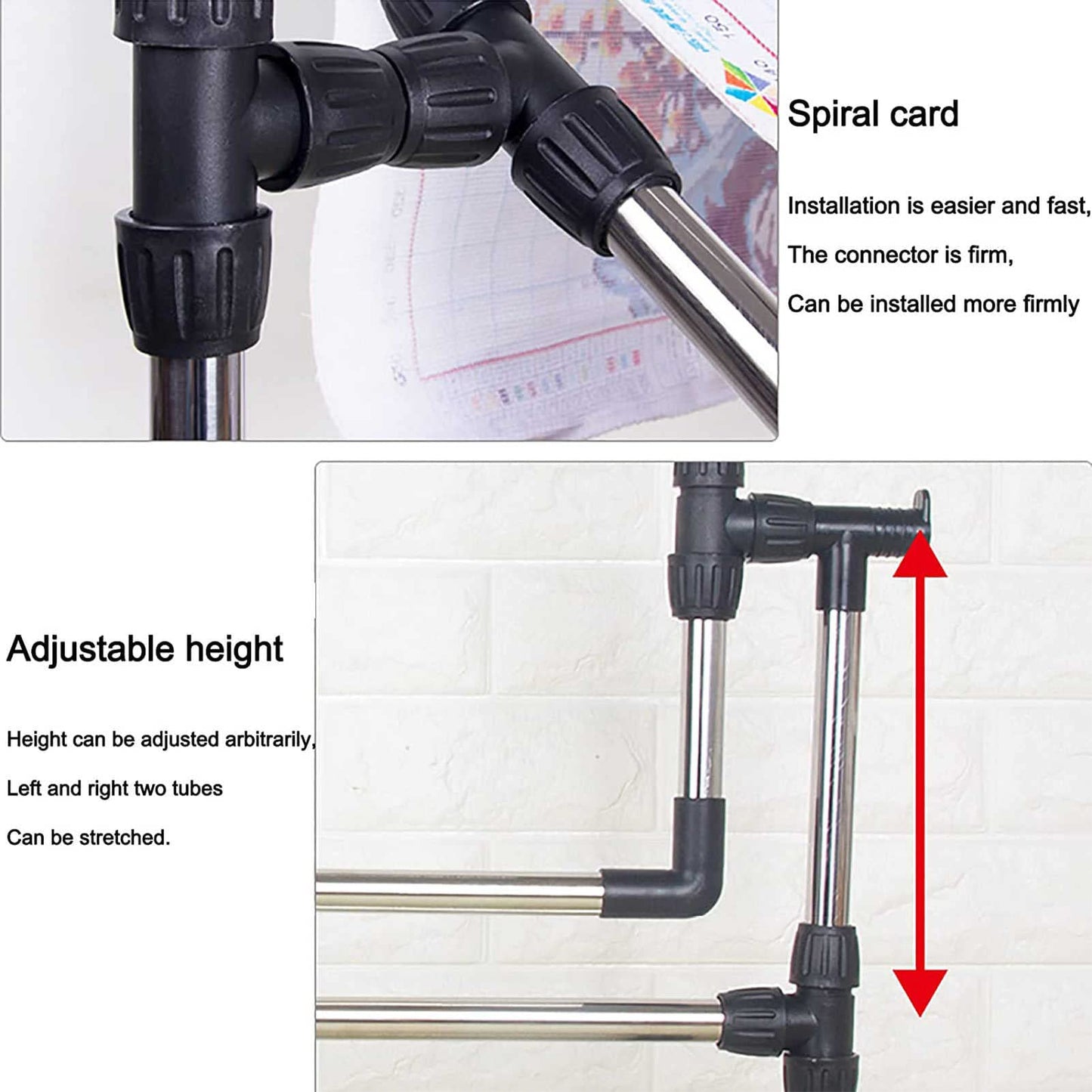 ELUKHT Cross Stitch Craft Frame, Adjustable Needlework Floor Frame Cross-Stitch, Standing Craft Stand and Lap Table for Sewing and Art, Convenient Holder for Creative Projects.