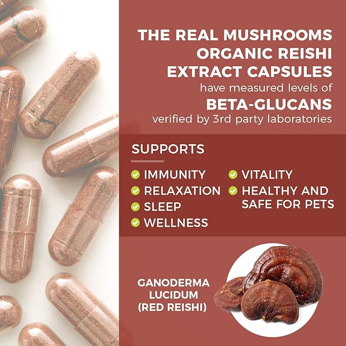 Real Mushrooms Vitamin D2, Zinc (120ct) and Reishi 415 (90ct) Bundle with Chaga - Natural Support for Immunity, Better Sleep, and Relaxation - Vegan, Gluten Free, Non-GMO, Organic Mushroom Extracts