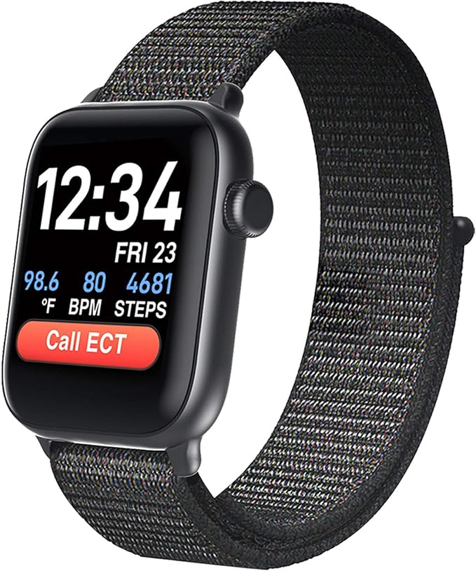 COCO Bluetooth Comfortable Health Monitoring Smartwatch for Seniors – Heart Rate, Body Temperature, Blood Oxygen, Activity...