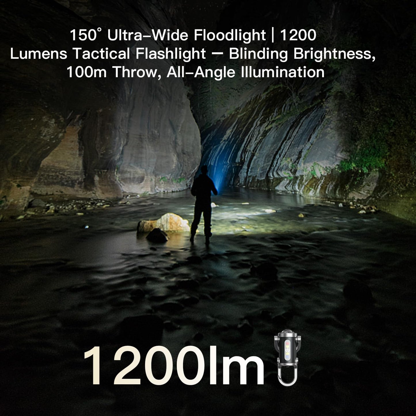 Budatao Emergency Powerbank Keychain Flashlight(3 In 1)  Rechargeable 500 Lumens Edc Tool With Red/Blue Strobe  1000Mah Usb-C Charging  Ipx7 Waterproof  Portable Flashlight For Emergencies