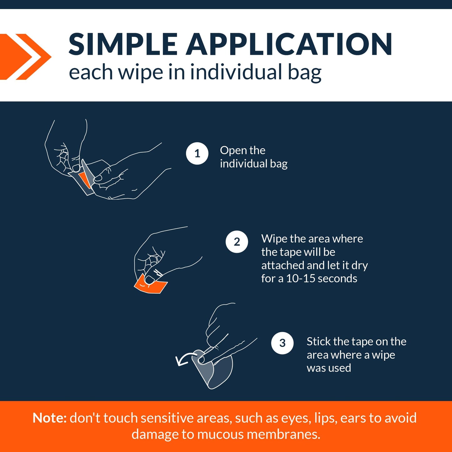 Fixic Skin Barrier Wipes - 50 PCS - Premium Skin Prep Protective Wipes - Skin Adhesive Wipes to Create the Barrier between Skin and Attachments - Skin Glue Wipes to Increase the Adhesive Tape Effect!