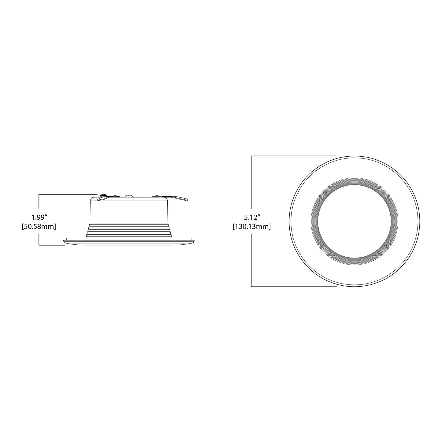 Halo Rl 4 In. White Led Recessed Ceiling Light Fixture, 3000K Soft White, Aluminum Retrofit Baffle Trim, Model Rl460Wh930